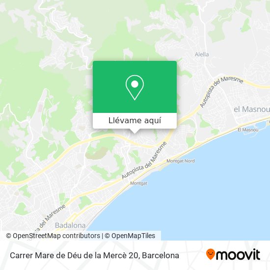 Mapa Carrer Mare de Déu de la Mercè 20