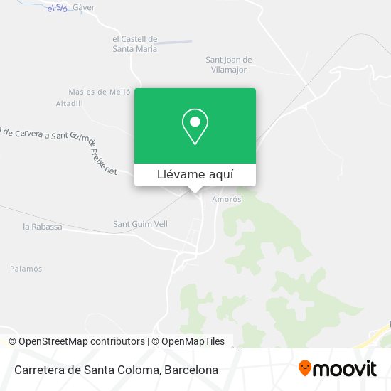Mapa Carretera de Santa Coloma