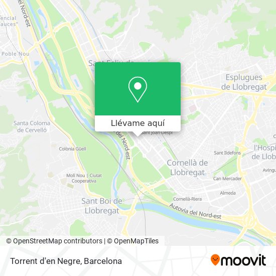 Mapa Torrent d'en Negre