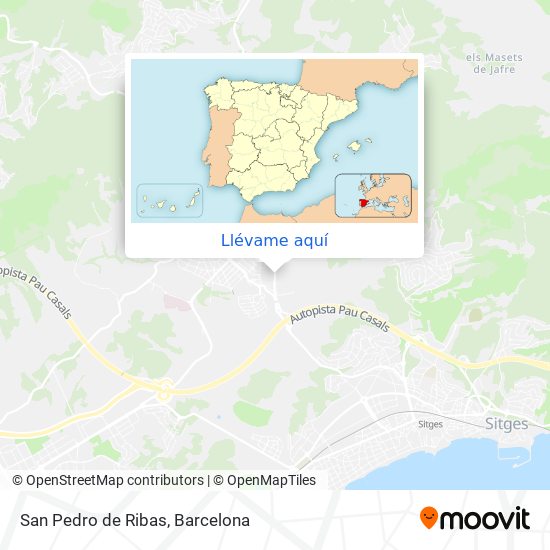 Mapa San Pedro de Ribas