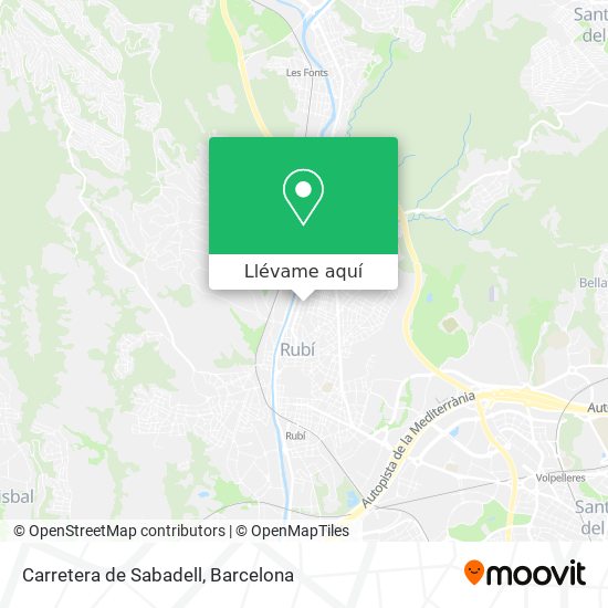 Mapa Carretera de Sabadell