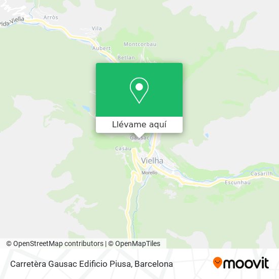 Mapa Carretèra Gausac Edificio Piusa