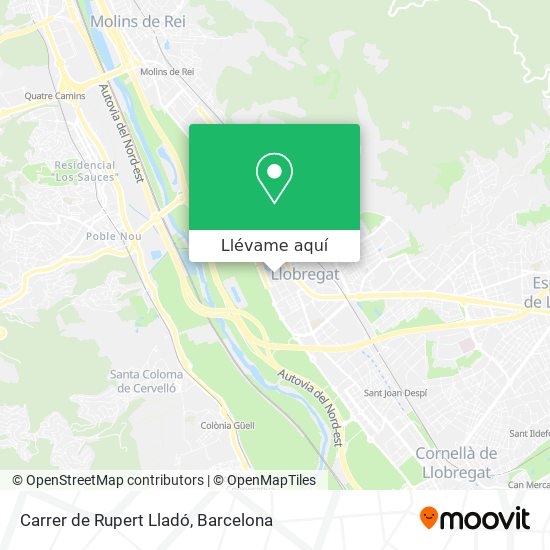 Mapa Carrer de Rupert Lladó