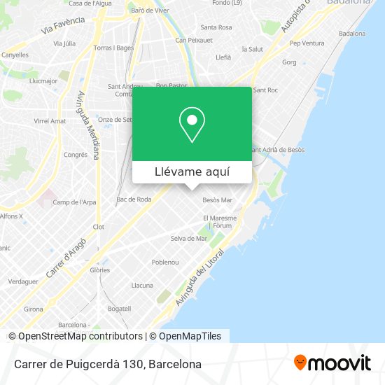 Mapa Carrer de Puigcerdà 130