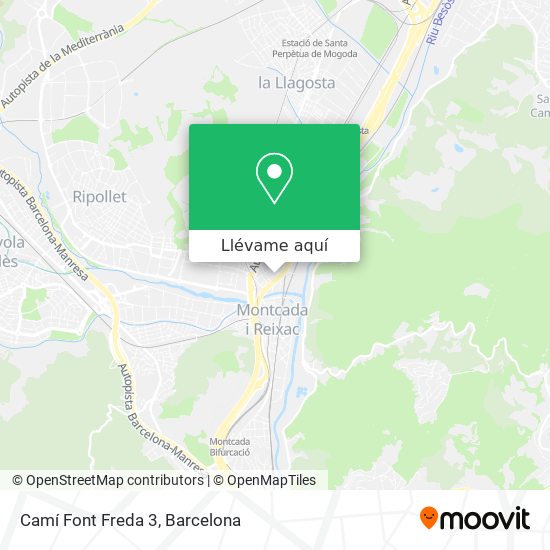 Mapa Camí Font Freda 3