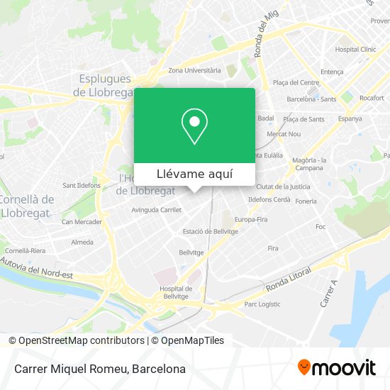 Mapa Carrer Miquel Romeu