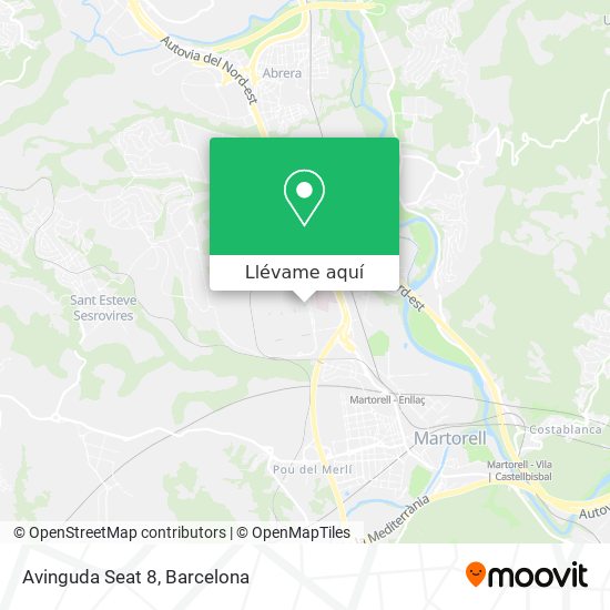 Mapa Avinguda Seat 8