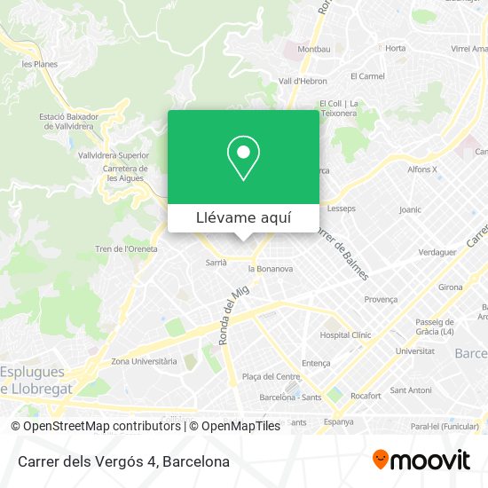 Mapa Carrer dels Vergós 4