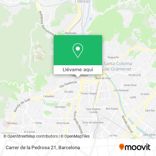 Mapa Carrer de la Pedrosa 21