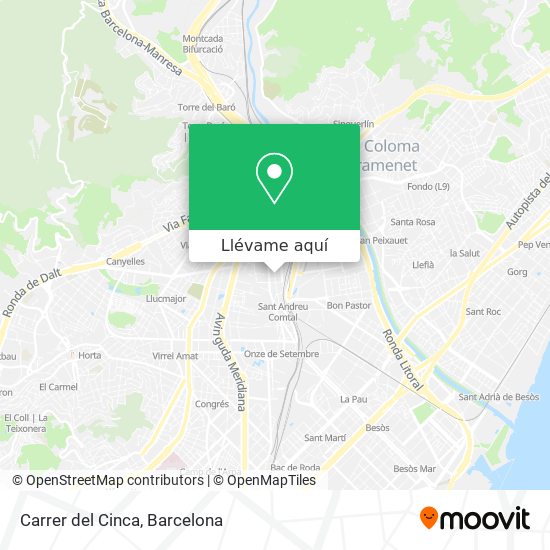 Mapa Carrer del Cinca