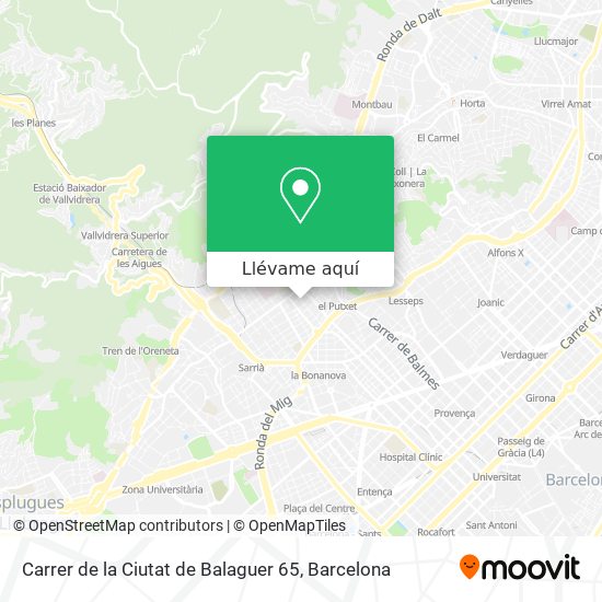 Mapa Carrer de la Ciutat de Balaguer 65