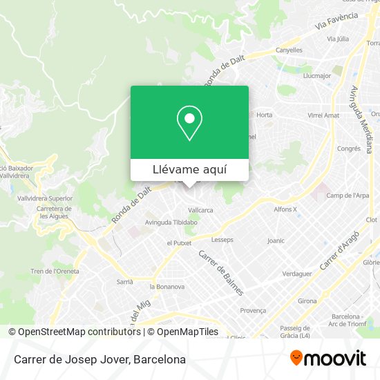 Mapa Carrer de Josep Jover