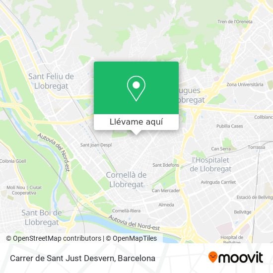 Mapa Carrer de Sant Just Desvern