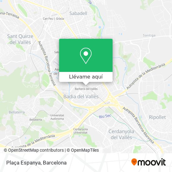 Mapa Plaça Espanya