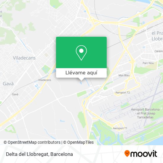 Mapa Delta del Llobregat