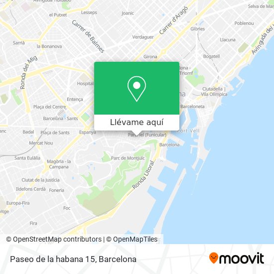 Mapa Paseo de la habana 15