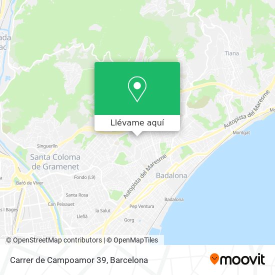 Mapa Carrer de Campoamor 39