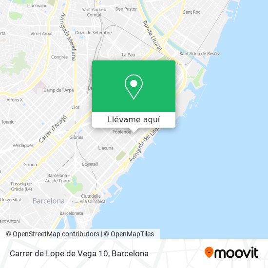 Mapa Carrer de Lope de Vega 10