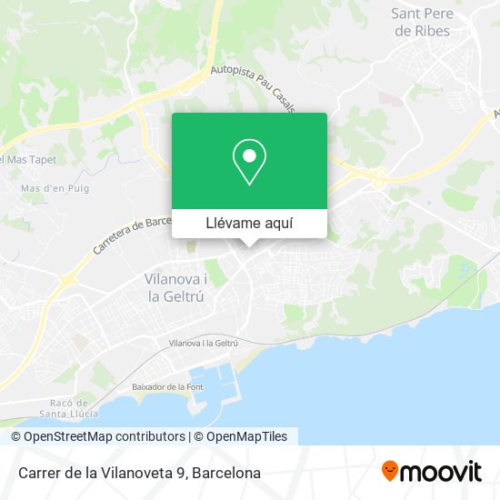 Mapa Carrer de la Vilanoveta 9