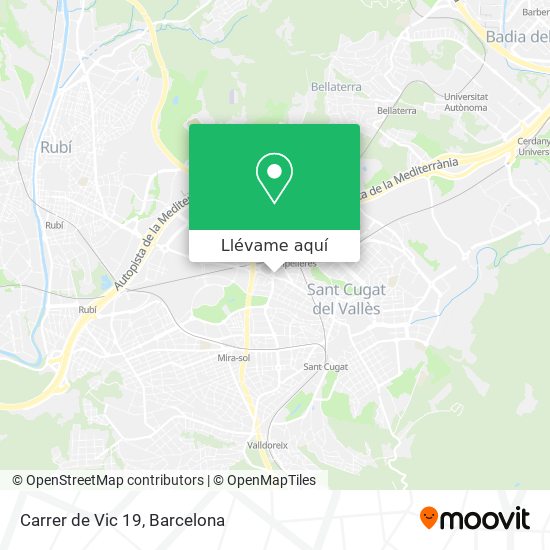 Mapa Carrer de Vic 19