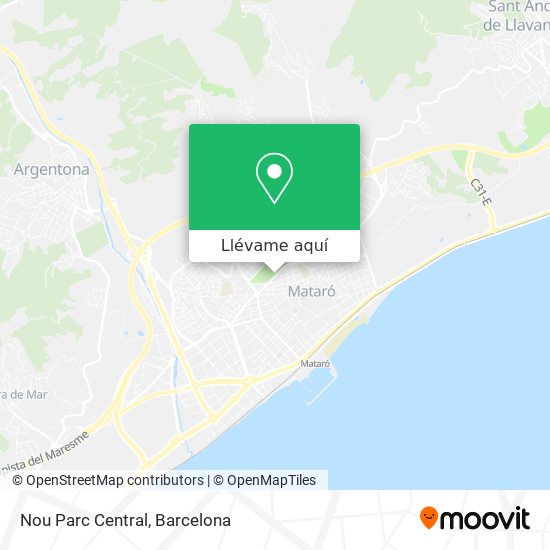 Mapa Nou Parc Central