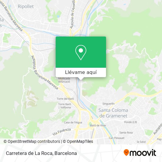 Mapa Carretera de La Roca