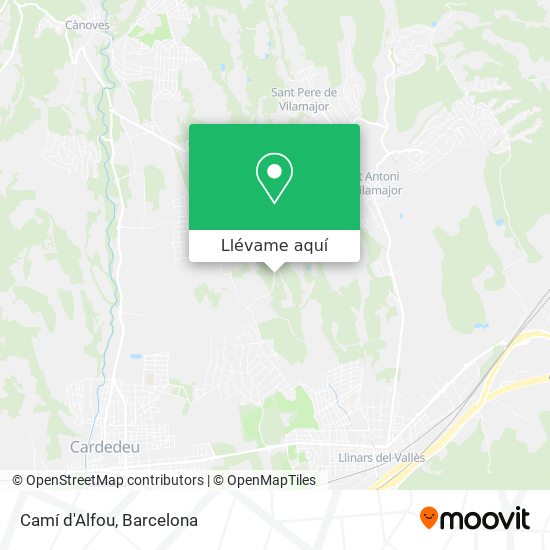 Mapa Camí d'Alfou