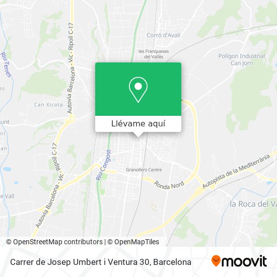 Mapa Carrer de Josep Umbert i Ventura 30