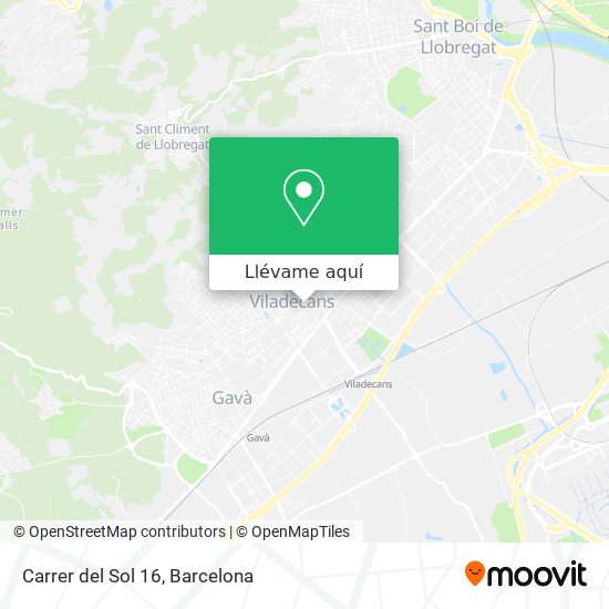 Mapa Carrer del Sol 16