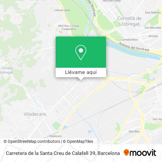 Mapa Carretera de la Santa Creu de Calafell 39