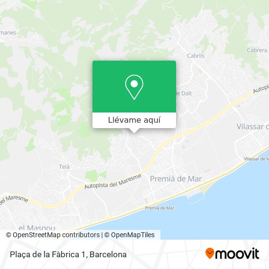 Mapa Plaça de la Fàbrica 1