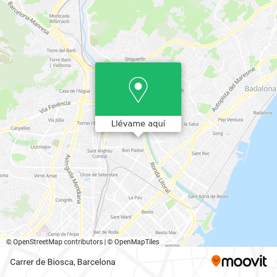 Mapa Carrer de Biosca
