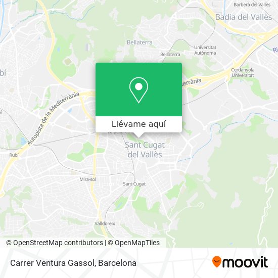 Mapa Carrer Ventura Gassol
