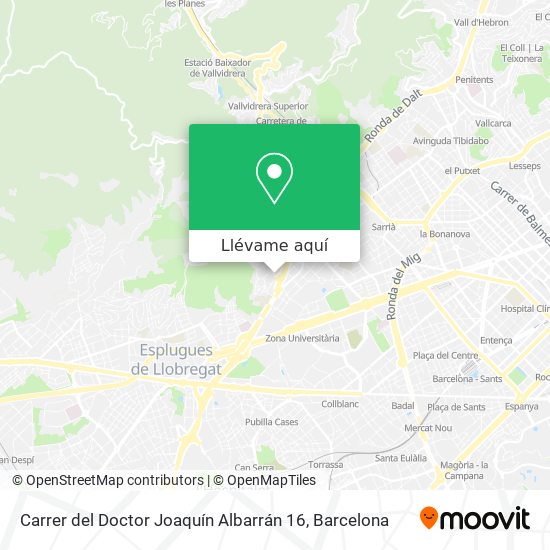 Mapa Carrer del Doctor Joaquín Albarrán 16