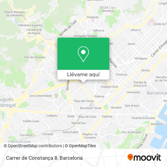 Mapa Carrer de Constança 8
