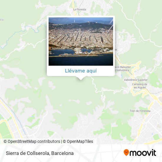 Mapa Sierra de Collserola