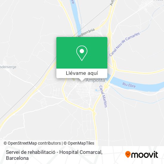 Mapa Servei de rehabilitació - Hospital Comarcal