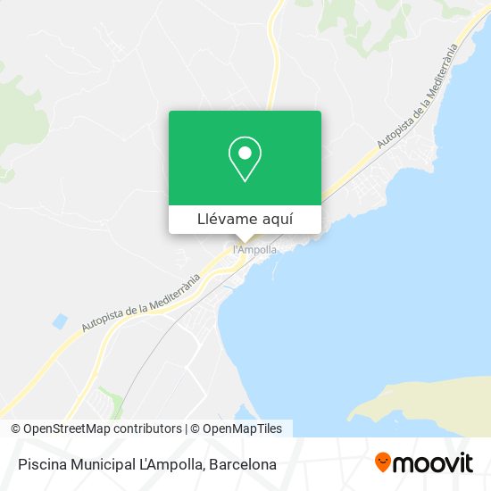 Mapa Piscina Municipal L'Ampolla