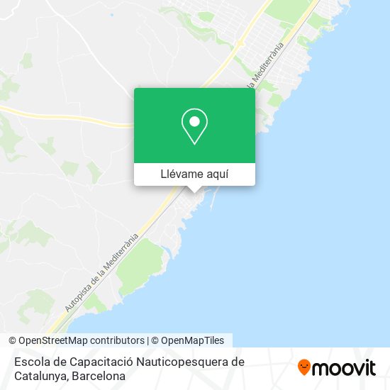 Mapa Escola de Capacitació Nauticopesquera de Catalunya