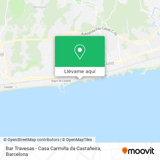 Mapa Bar Travesas - Casa Carmiña da Castañeira