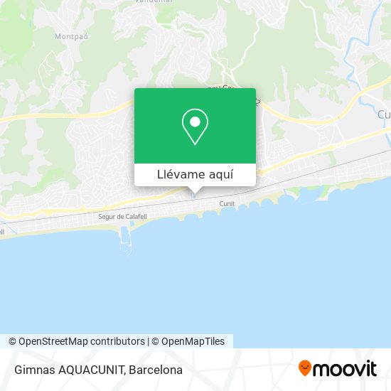 Mapa Gimnas AQUACUNIT