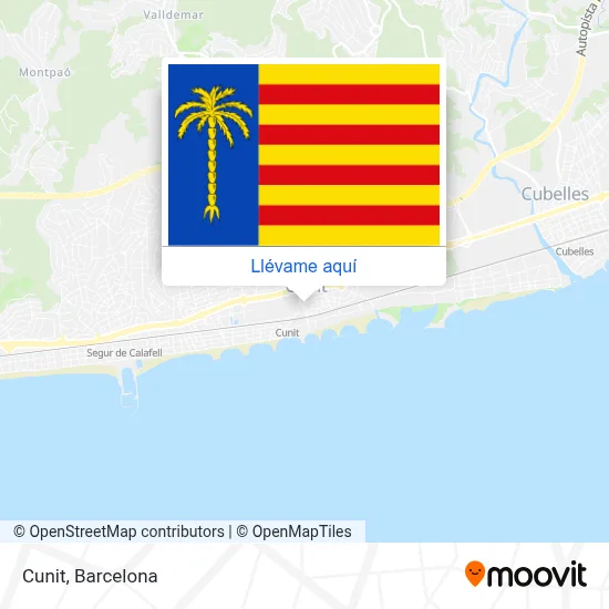 Mapa Cunit