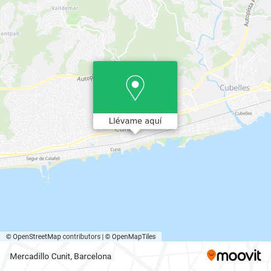 Mapa Mercadillo Cunit