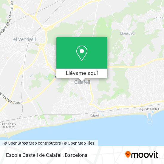 Mapa Escola Castell de Calafell