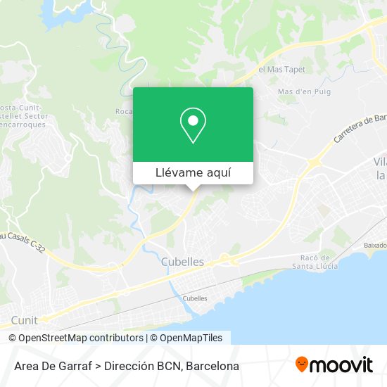 Mapa Area De Garraf  > Dirección BCN