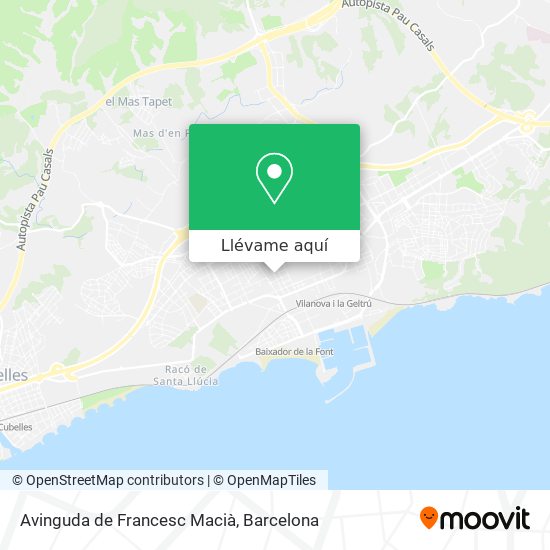 Mapa Avinguda de Francesc Macià