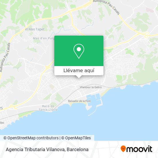 Mapa Agencia Tributaria Vilanova