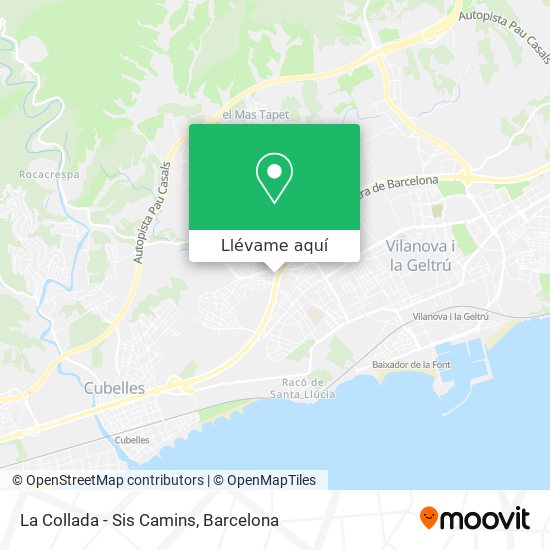 gesto Publicidad Pequeño Cómo llegar a La Collada - Sis Camins en Vilanova I La Geltrú en Autobús o  Tren?
