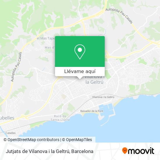 Mapa Jutjats de Vilanova i la Geltrú