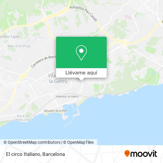 Mapa El circo Italiano